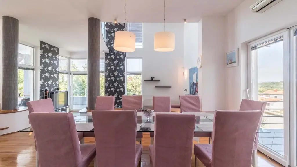 Luxury villa Nicol with pool and sea view 300m from the beach