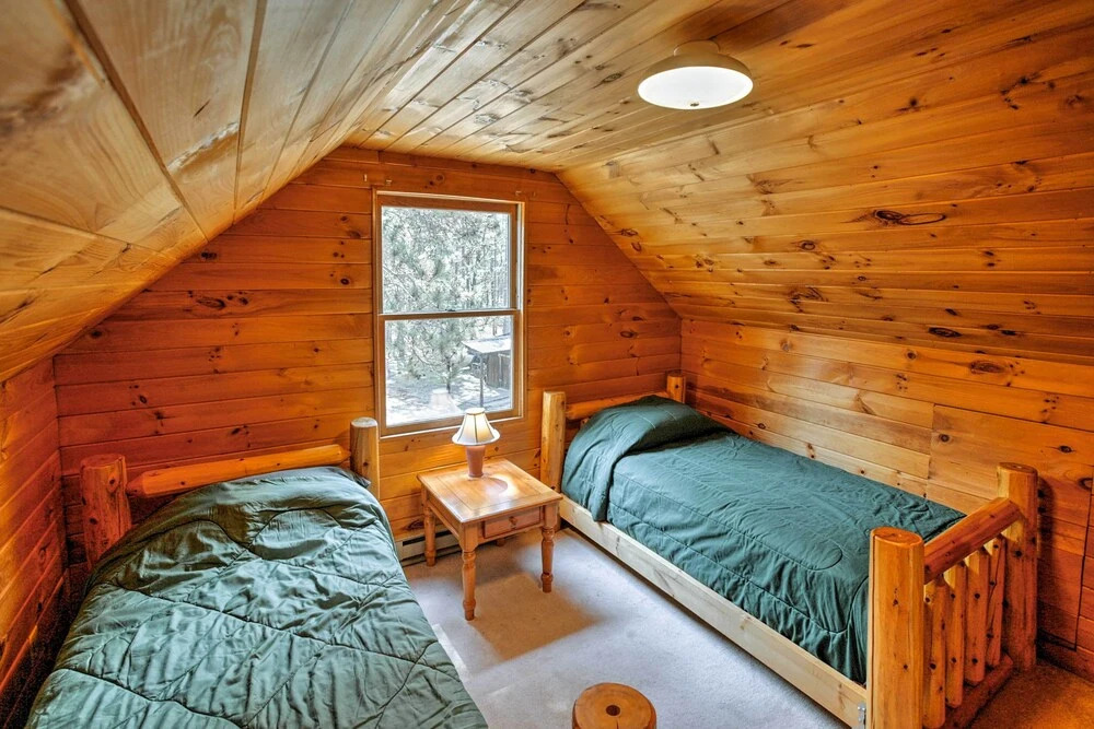 Private South Boardman Cabin on 10 Forest Acres!