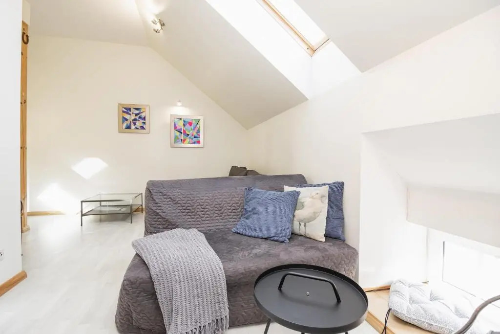 Beachfront Art Gallery Mansard One Bedroom Suite in Historic Bath-House