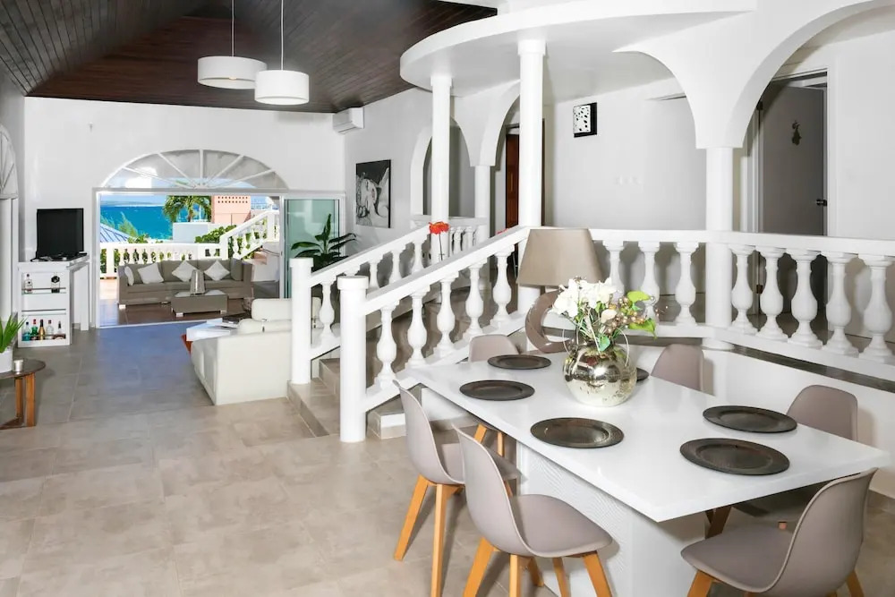 Villa With 3 Bedrooms in ST Martin, With Wonderful sea View, Private P