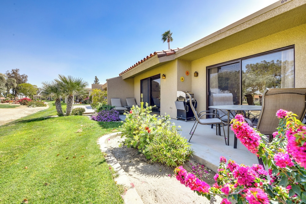 Furnished Patio + Resort Pools: Palm Desert Condo