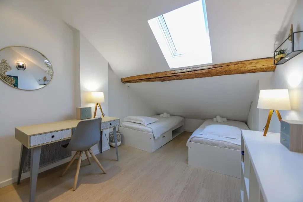 L'Adorable : 2 chambres en duplex en centre piéton