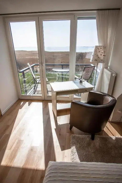 Deichhaus Aalfänger mit Boddenblick, Kamin und Strandnähe