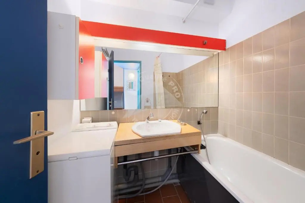 AS4269 - Studio cabine direct sur plage vue mer et parking privé et numéroté