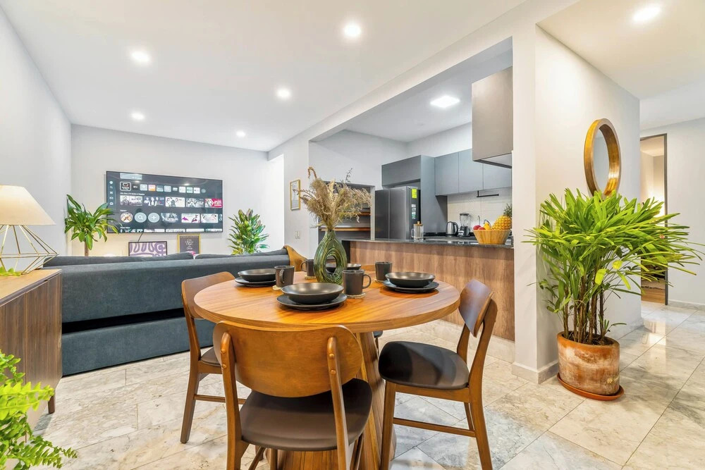 Modern Apt Private Rooftop Roma Nte 2 BR