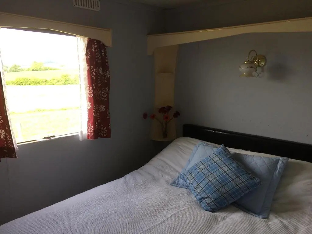 Willow, up-cycled caravan. Farm stay