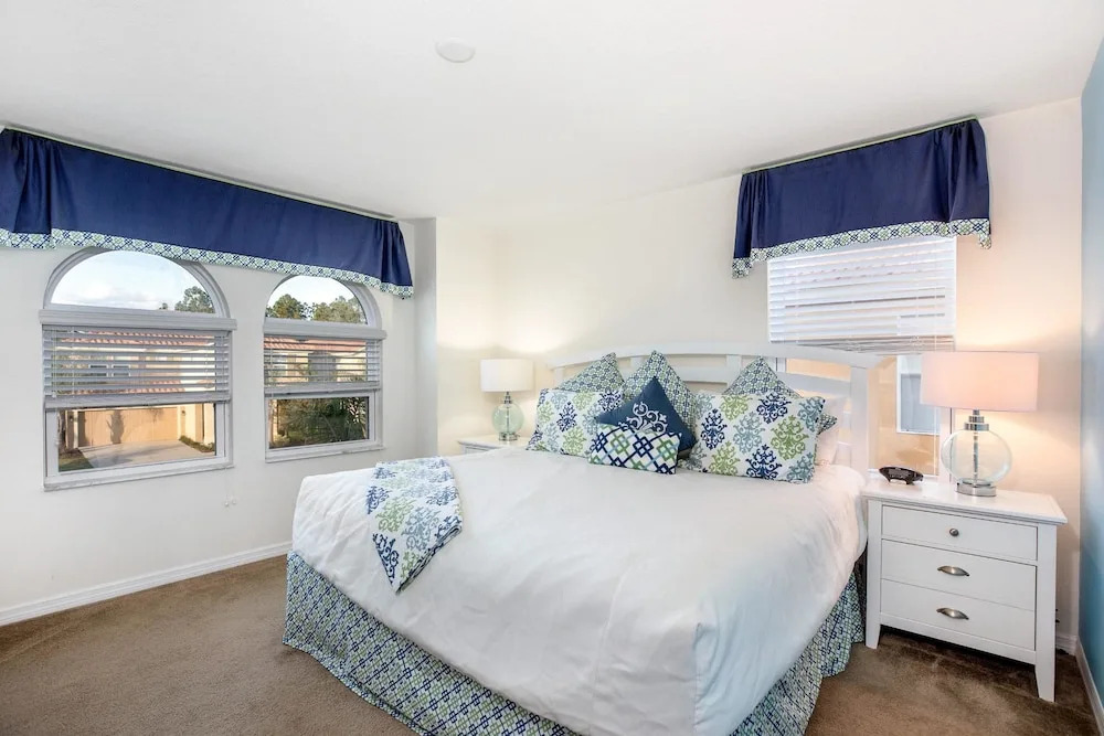 Spacious 6-Bedroom Getaway with Game Room, Private Spa & Sunny Pool Deck in Premier Resort Setting