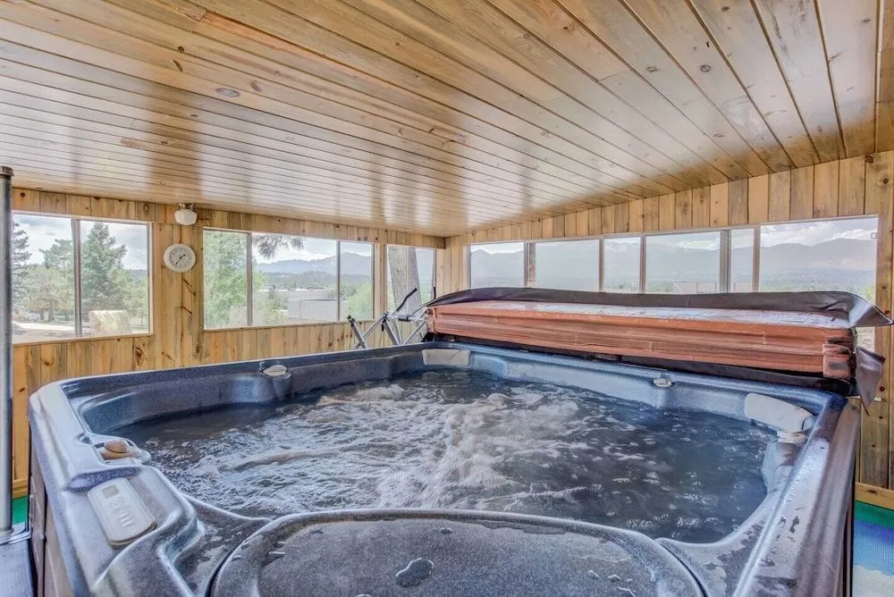Garden-level Perfect Hot tub Fire Pit & More!