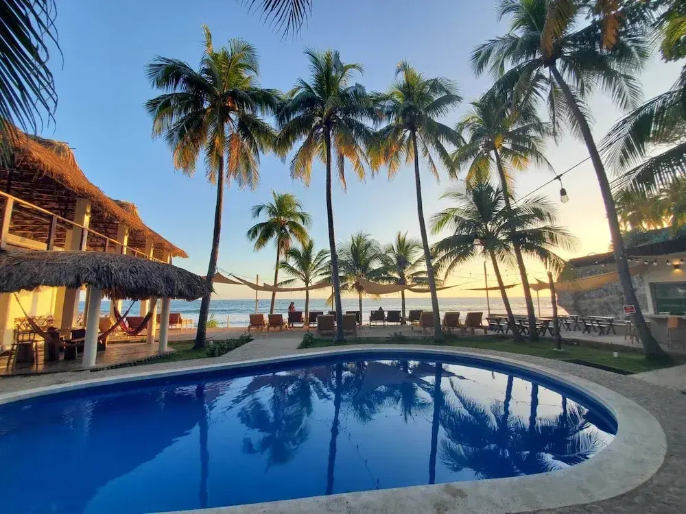 Beachfront Casa Maya resort