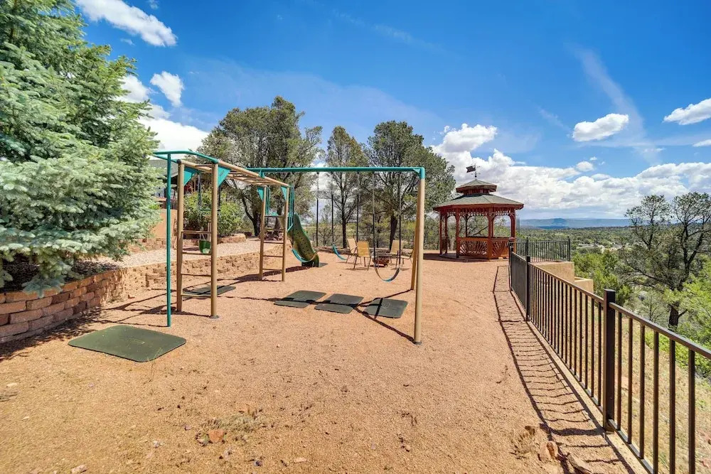 Fire Pit & Views: Falconcrest Cottage in Payson!