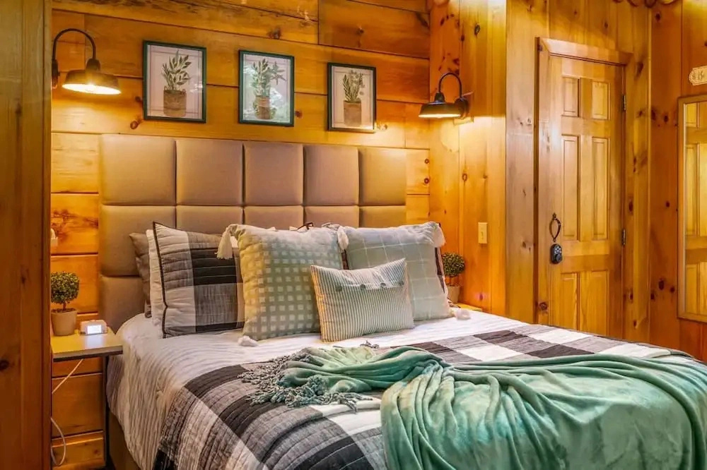 Location Private Log Cabin Hot Tub Fireplace