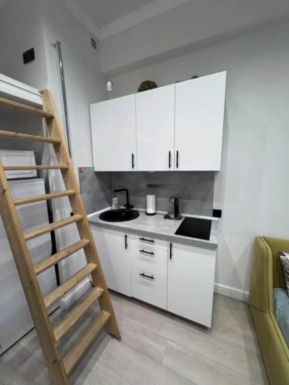 split-level studio with air conditioning