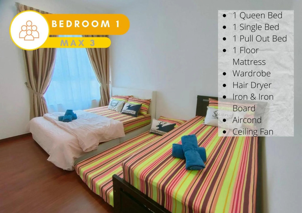 2R2B City View Cozy Home @ Bukit Rimau, 8 Pax, Wifi