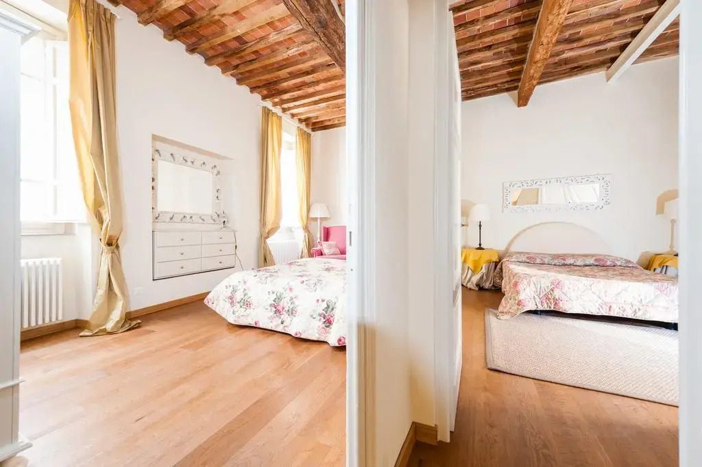 Paolo Guinigi Elegant Apartment Suite Masterful Interior Inside the Walls of Lucca