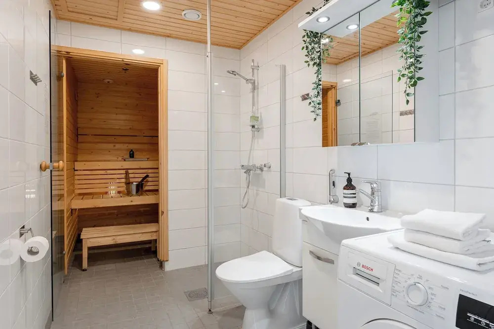 Stunning Views 1BR Home with Sauna and Balcony