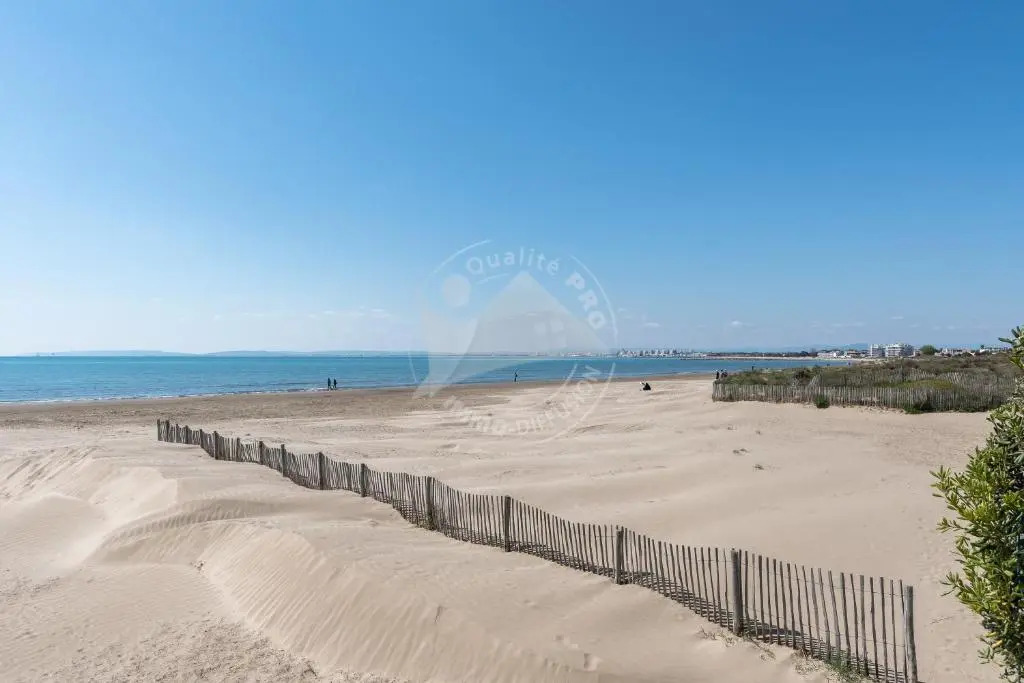 AS18069 - P3 Vue Mer exceptionnelle , sur la plage à 2 pas du Centre Ville