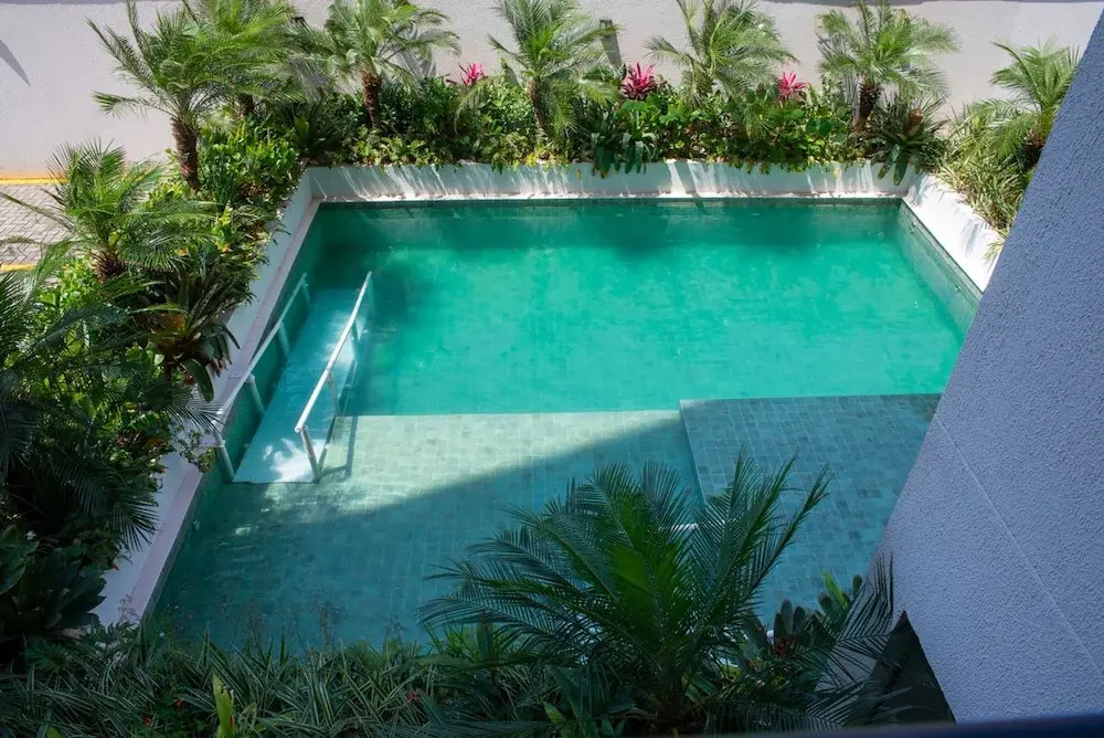 Apto com Piscina Churrasqueira a 85 m da Praia