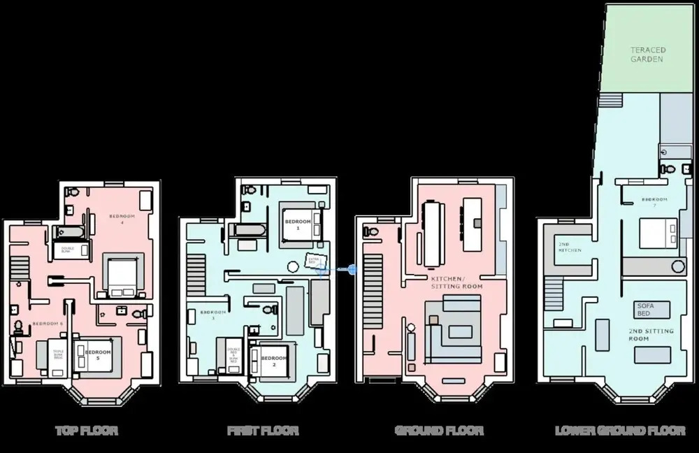 Lovely 7-bed House in Bournemouth