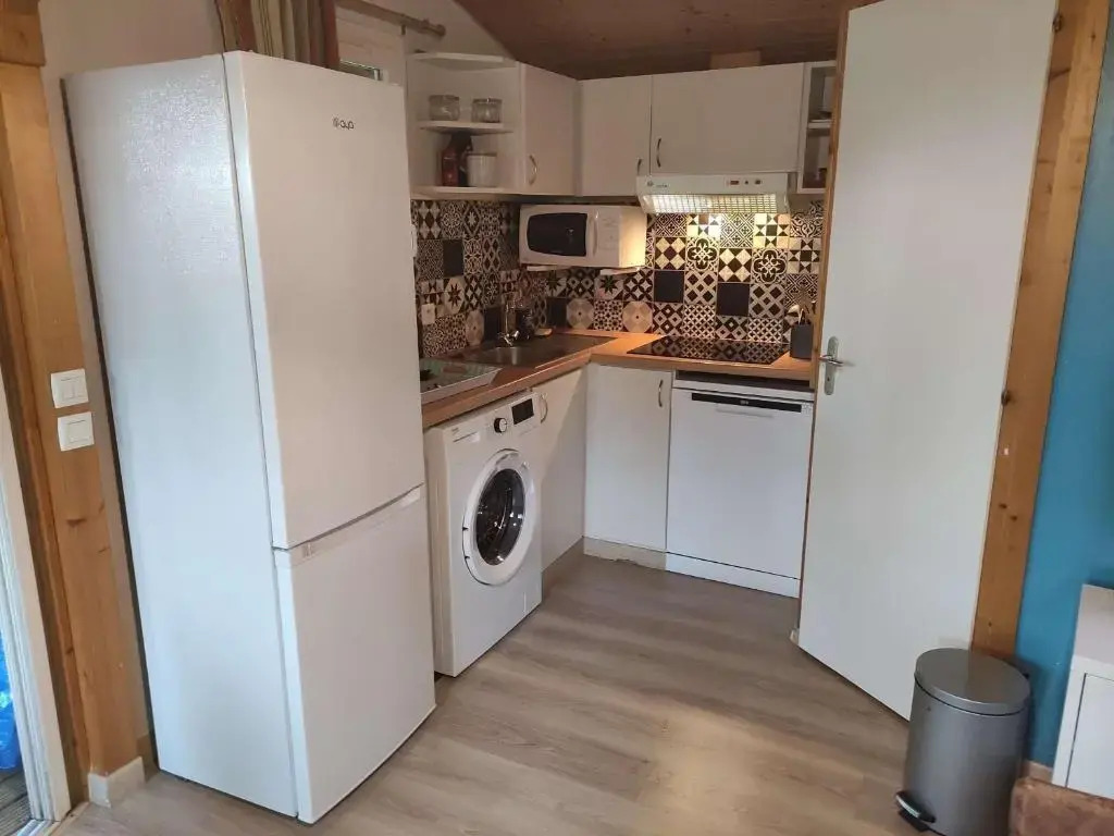Chalet climatisé avec piscine chauffée et parking dans une pinède calme - FR-1-607-64