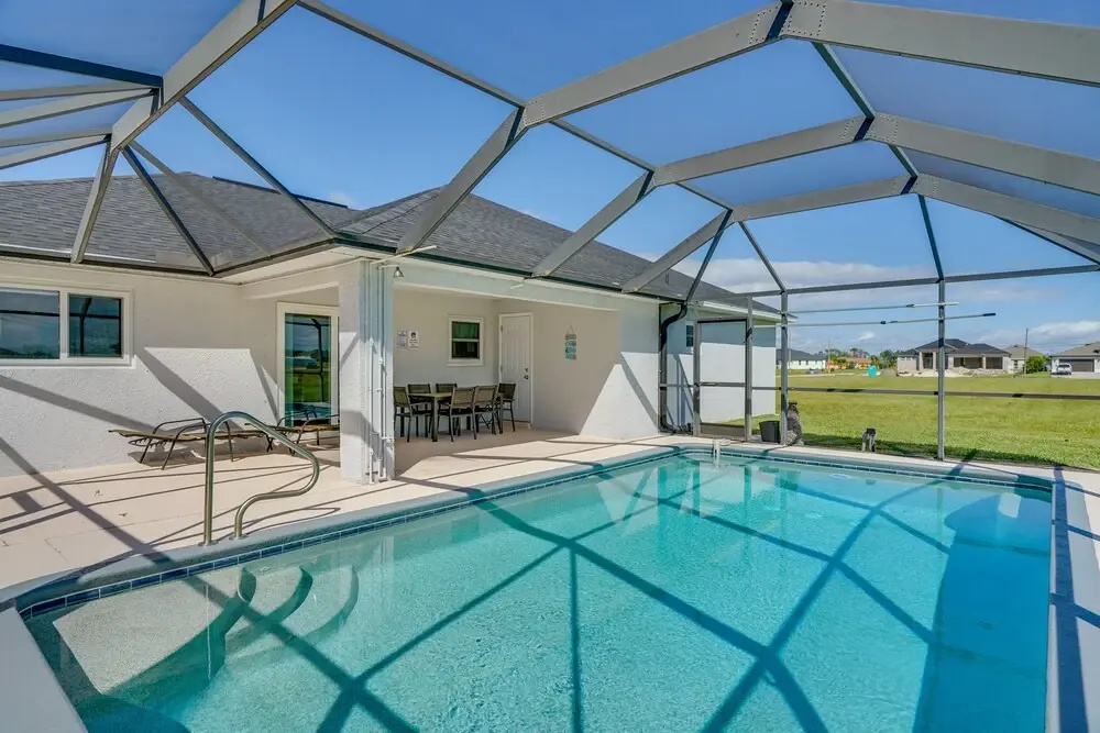 Furnished Lanai + Pool: Sunlit Cape Coral Getaway!
