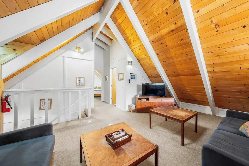 Classic A-frame Cabin w/ Hot Tub + Deck & Easy Access Near Ski + Lake Summit Haven by Avantstay
