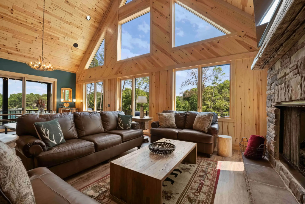 Luxe Lakefront Retreat w/ Pool, Hot Tub, Theater & Private Dock Sleeps 20+