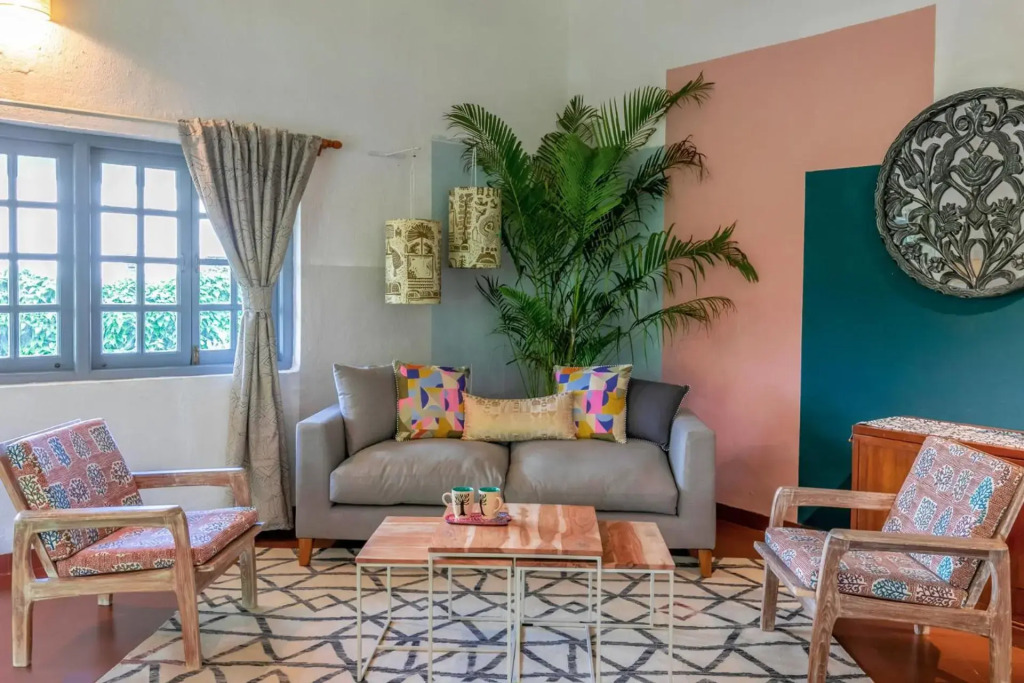 StayVista at Boho Banyan with Pvt Pool & Garden