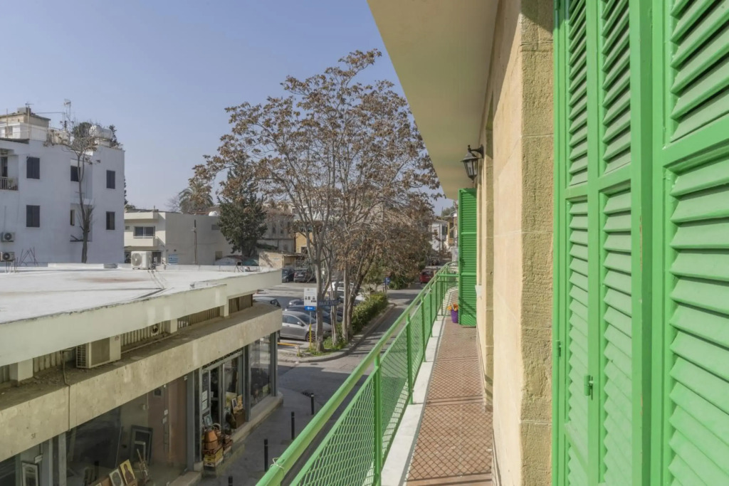 City center studio with terrace view