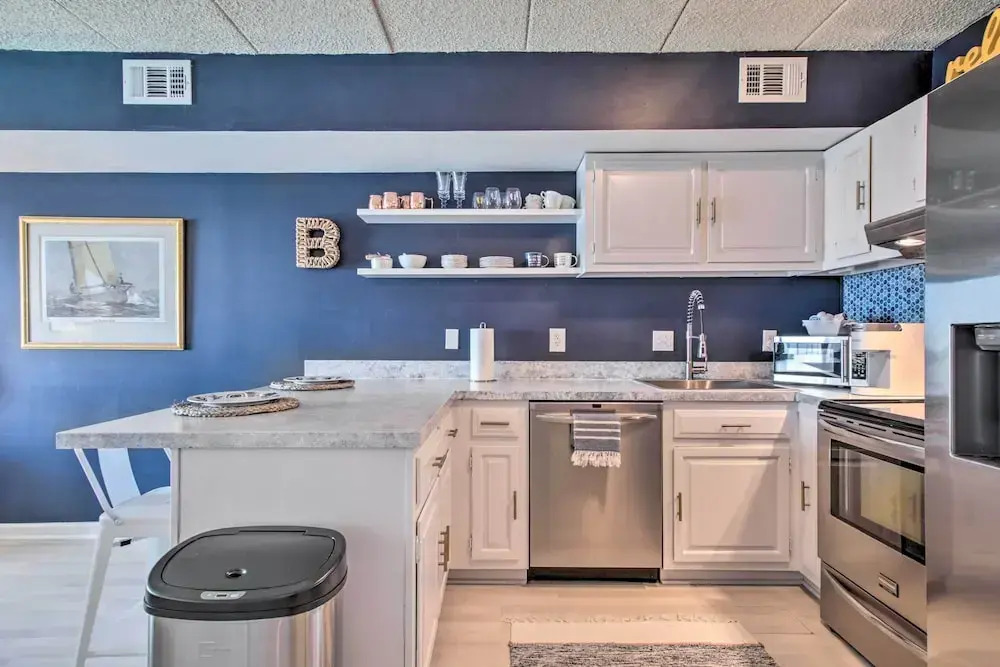 Waterfront + Pool! Ocean City Condo 1 Mi to Beach