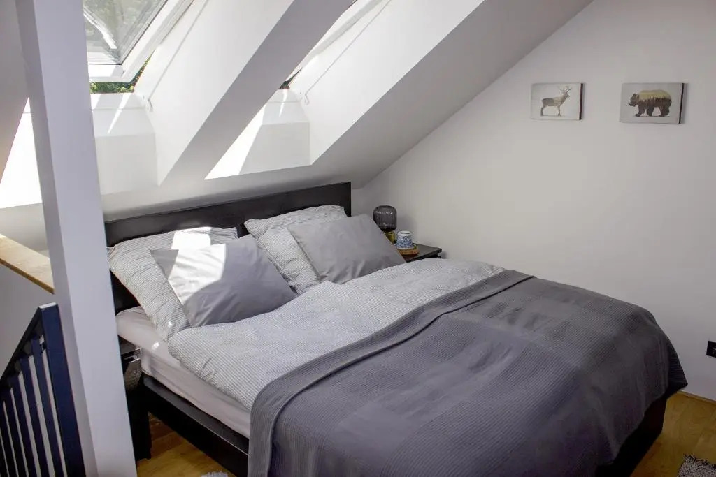 Enjoy Harrachov - Atraktivní klidný klimatizovaný apartmán 20 v centru Harrachova, parkováním s wallboxem EV, Wifi, herní konzolí, Ipad, Netflix, výhledem do zahrady a na romantický kostelík