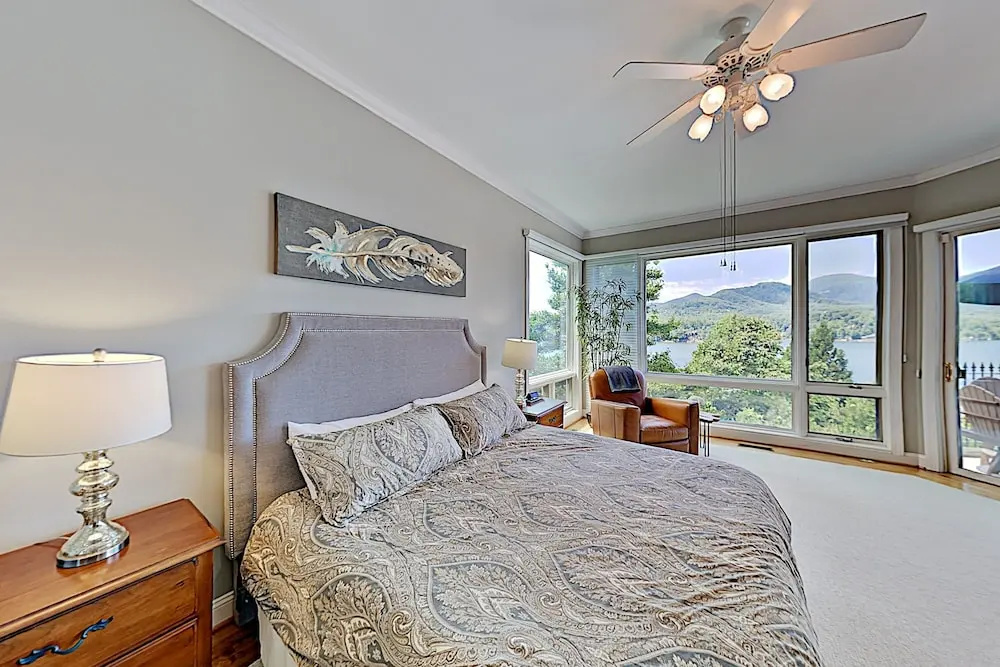 Panoramic Pool Paradise W/ Lake Lure View & Pool 4 Bedroom Home