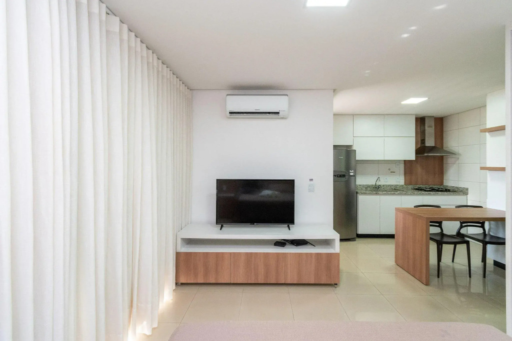 Flat Com Linda Piscina No Setor Bueno   Th605