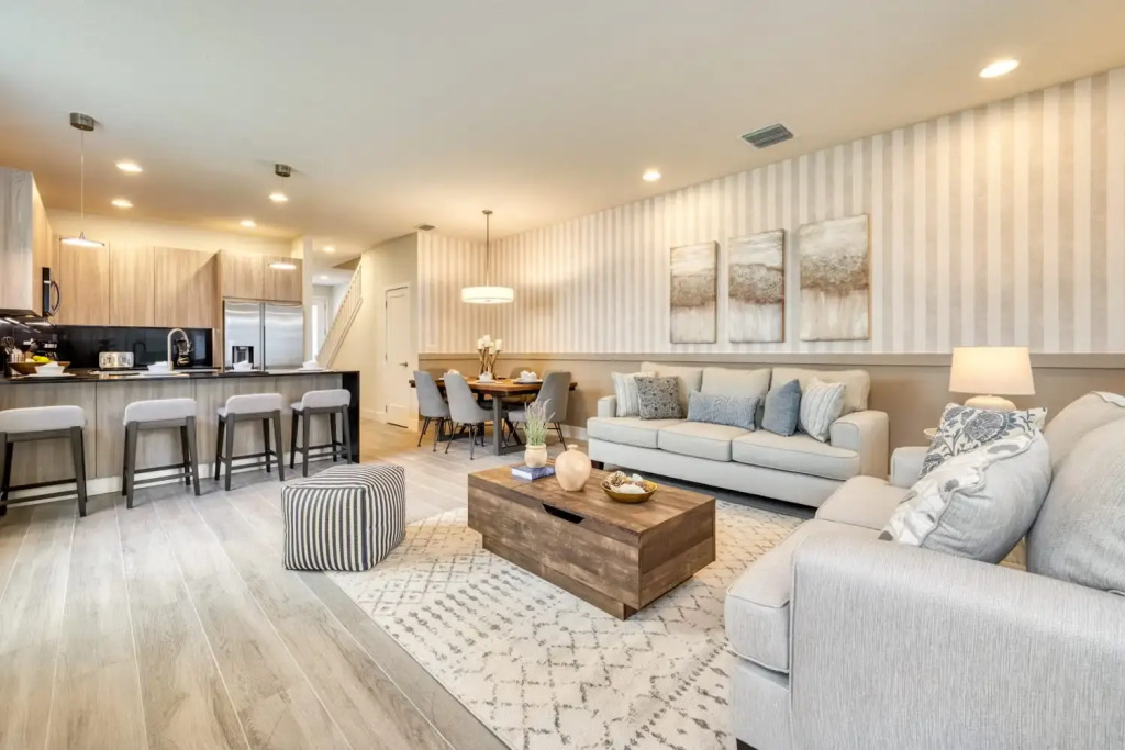 Modern and spacious home with private pool near Disney