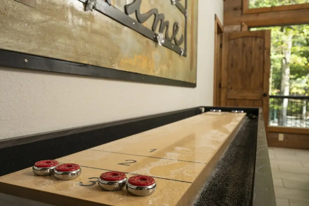 Wine Time Heated Optional Pool Shuffleboard Table Arcade Play Set Corn Hole