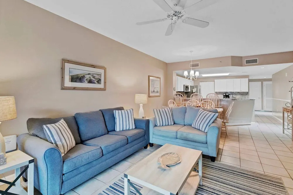 Spacious 3BR Resort Condo Steps From Gulf Beach