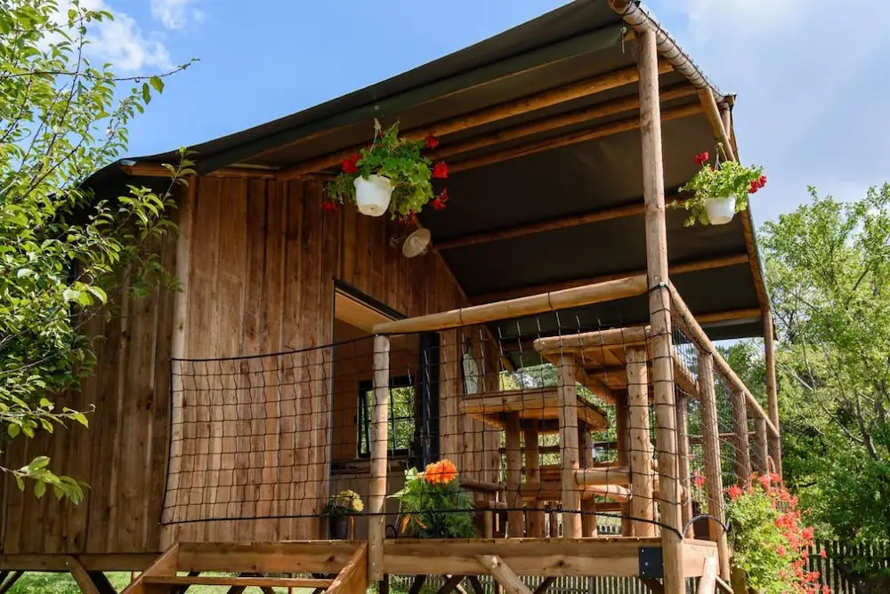 Camping Le Vieux Vallon Cabane Lodge