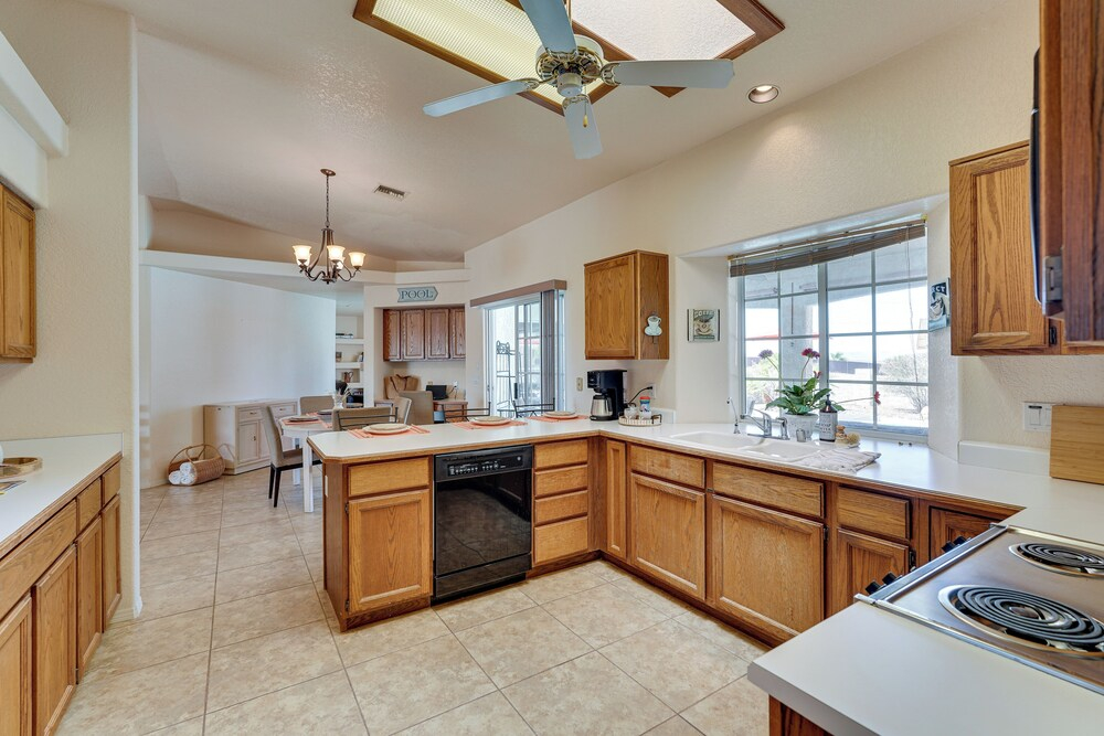 Views & Fenced Yard: Lake Havasu City Home!