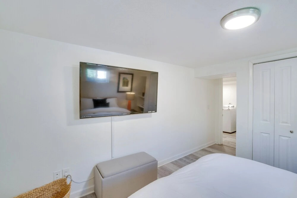 Sleek & Central Centennial Apartment w/ Fireplace!