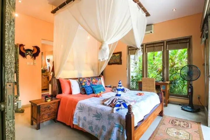 Artsy 2 Bed Villa/Ubud/Pool/AC/Gardens/Penestanan