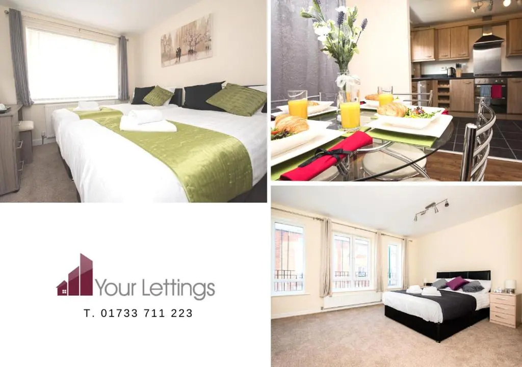 6-bedroom Contractor House with 6 bathrooms, Free WiFi and Parking - Kennedy House by Your Lettings Peterborough