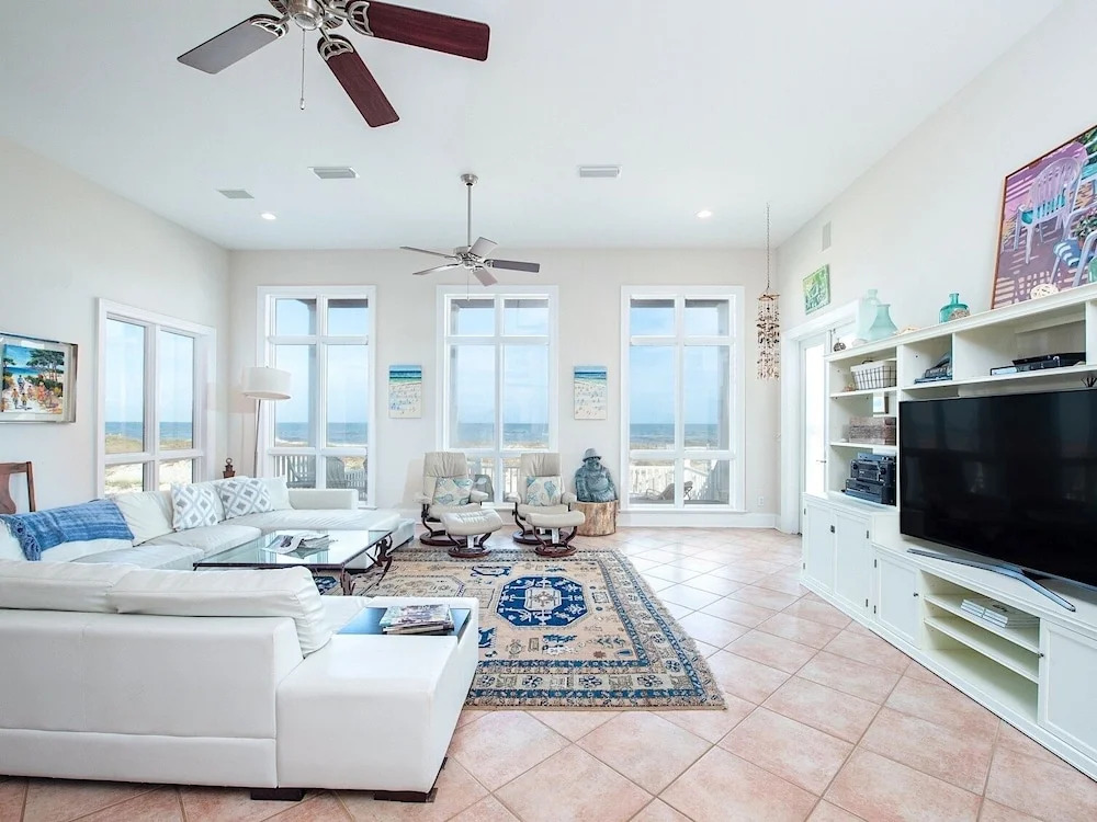 6br Beachfront W/ Huge Decks & Amazing Gulf View 6 Bedroom Home