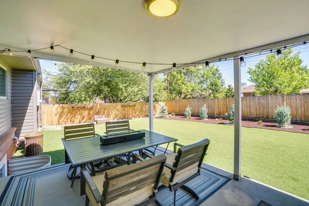 Covered Patio & Fire Pit: Centennial Home!