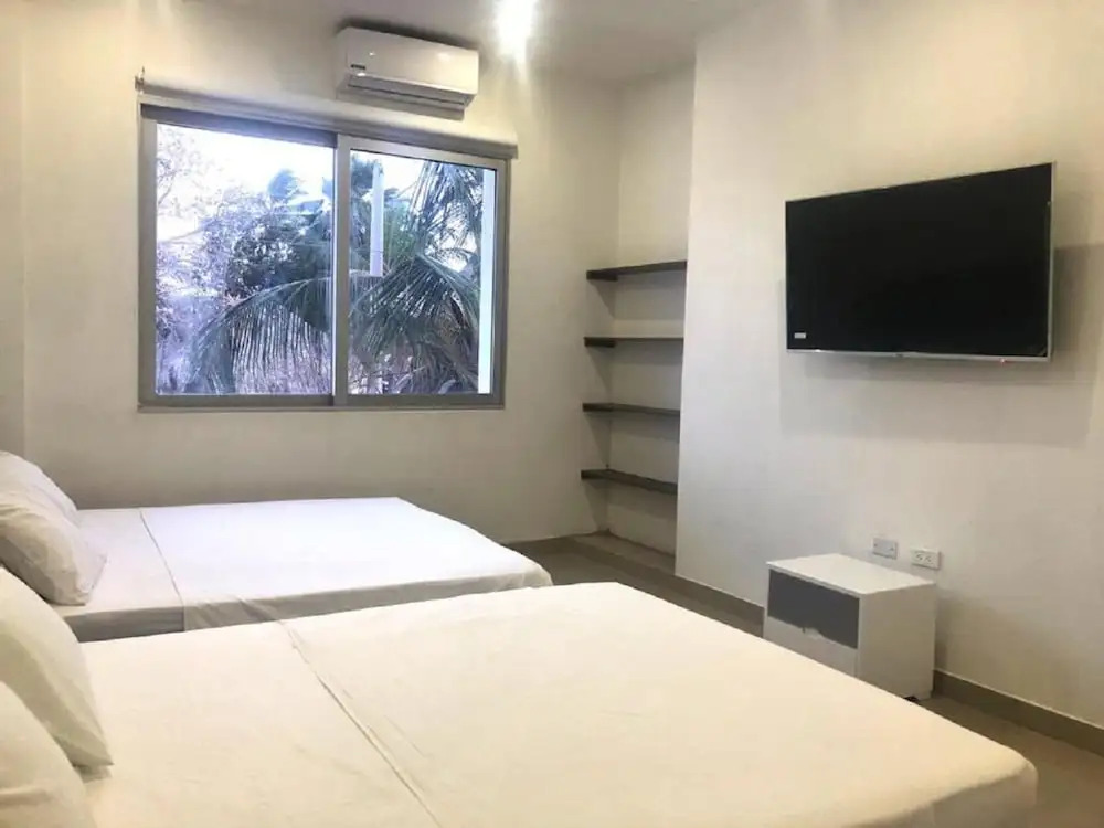 6mb-1 Mansion In Cartagena On The Beach With Air Conditioning And Wifi