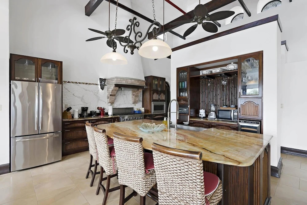 Dreamy Spanish-Style Villa with Sweeping Ocean Views, Elegant Nautical Design & Giant Infinity Pool