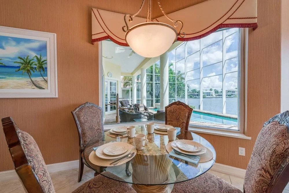Waterfront home with pool, spa and 2nd floor balcony