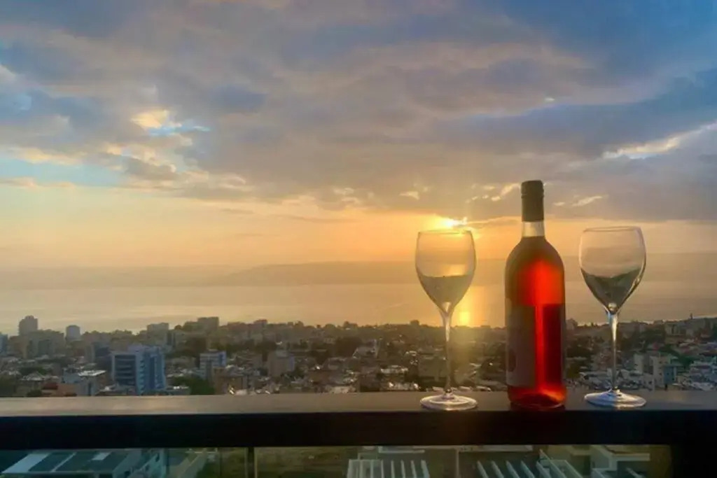 Sea of Galilee Tiberius apartment with panoramic sea view