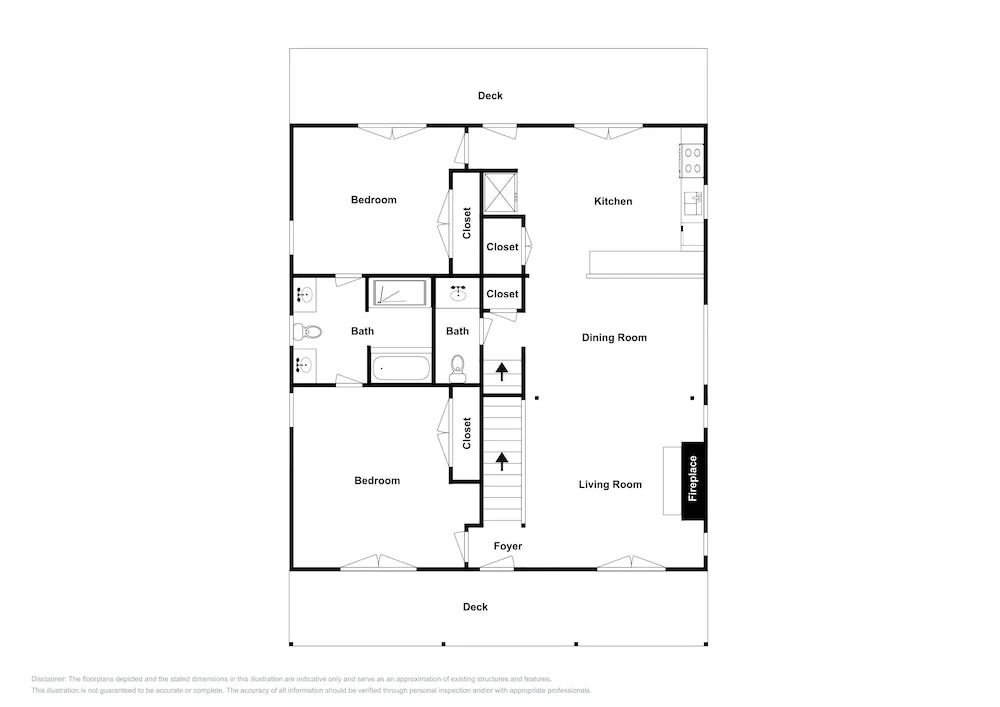 Coastal Getaway W/ 2 Living Areas - Walk To Beach 4 Bedroom Home
