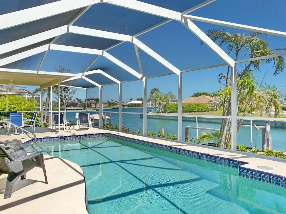 Pet-friendly home with southern exposure and pool