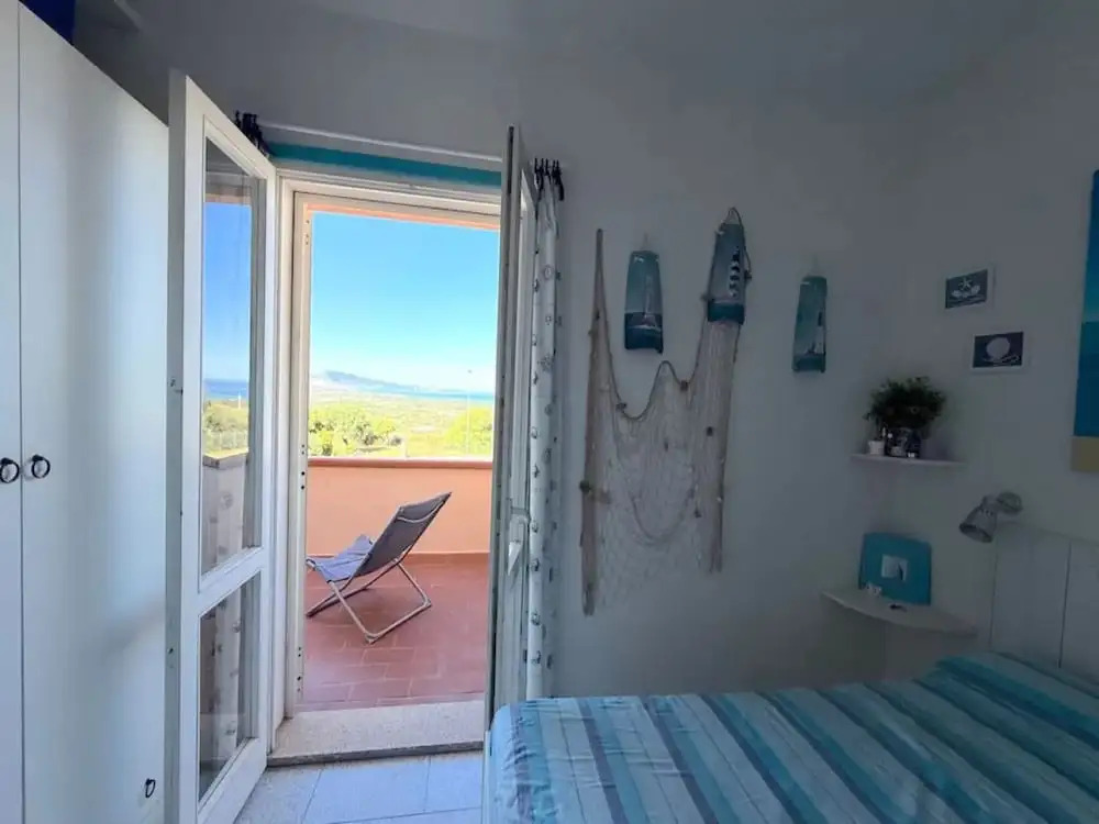 Panoramic SEA VIEW apartments in Badesi in Residence with pool