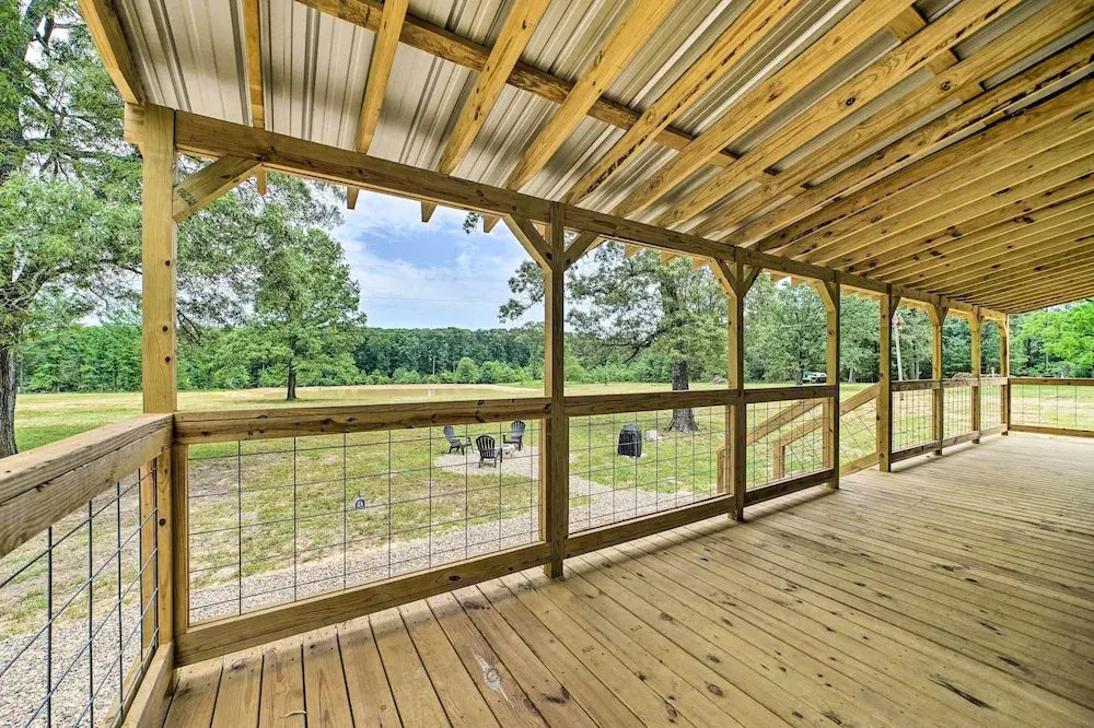Broken Bow Cabin on 15 Acres w/ Stocked Fish Pond!